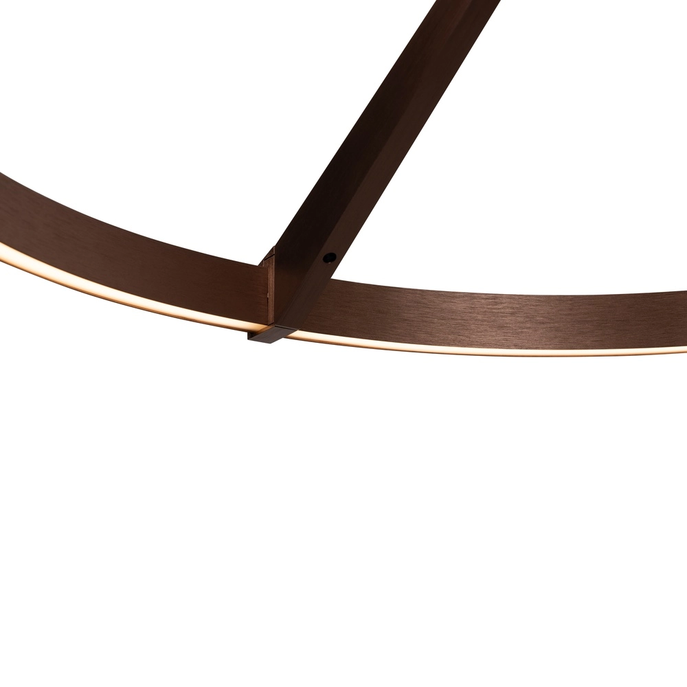 Elegante LED-Pendelleuchte Applause Kupferrot – Ø 60cm Premium by Lucide 5411212221834