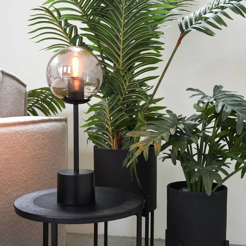 Tischlampe Fumo mit Rauchglas - Ø 25cm Label51 8720195419013