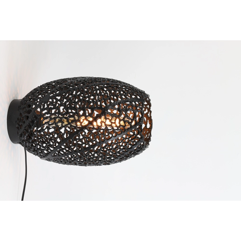 Design-Tischlampe Sinula Ø 24cm – schwarz Light & Living 8717807614492