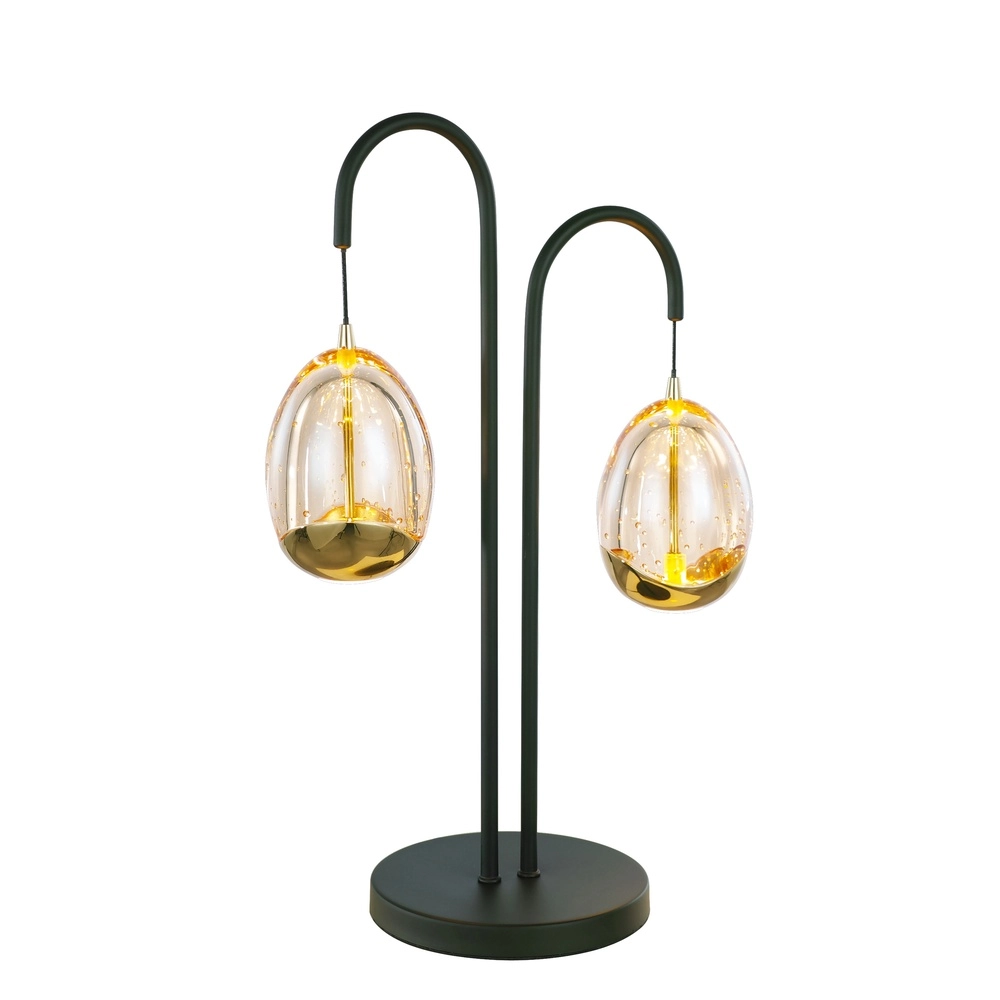 Tischlampe Golden Egg schwarz 2-flammig