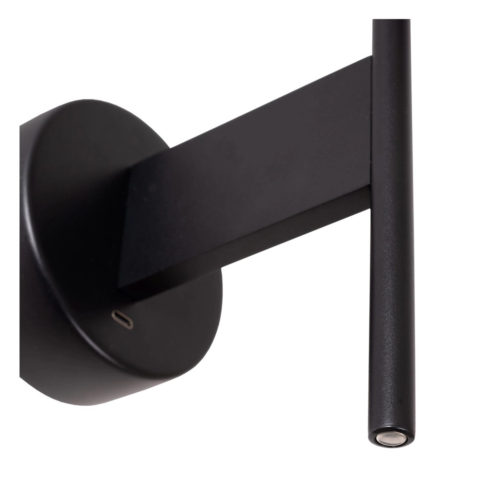 Wandlampe Magic Schwarz mit USB-Ladepunkt Lucide 5411212680051