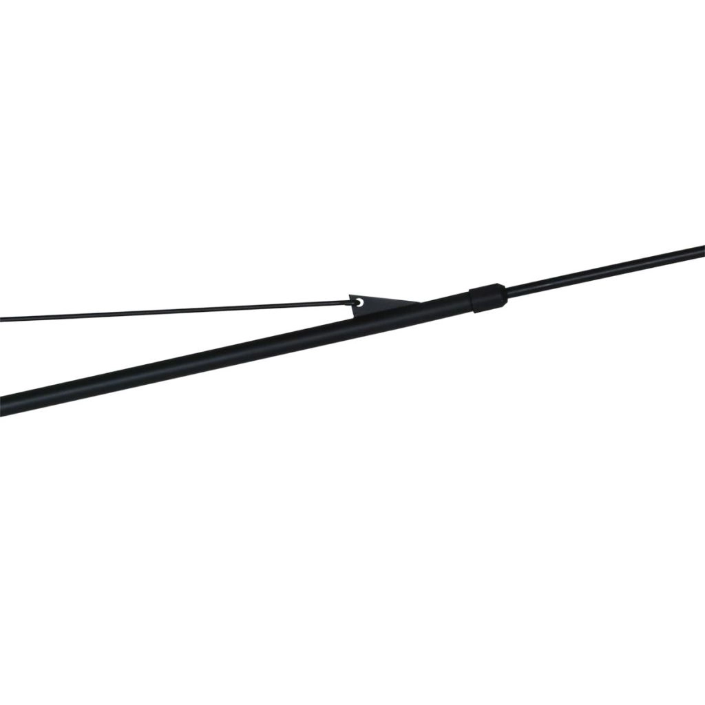 Wandlampe schwarz Vela Lino mit schwarzem Farbton Ø60 cm Steinhauer 8712746182507