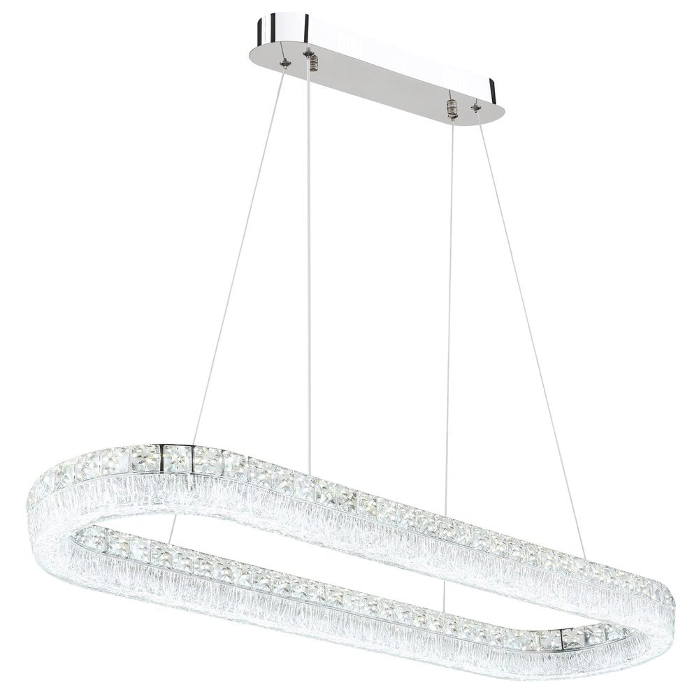 Pendellampe Laurel Ovales Chrom Globo 9007371572779