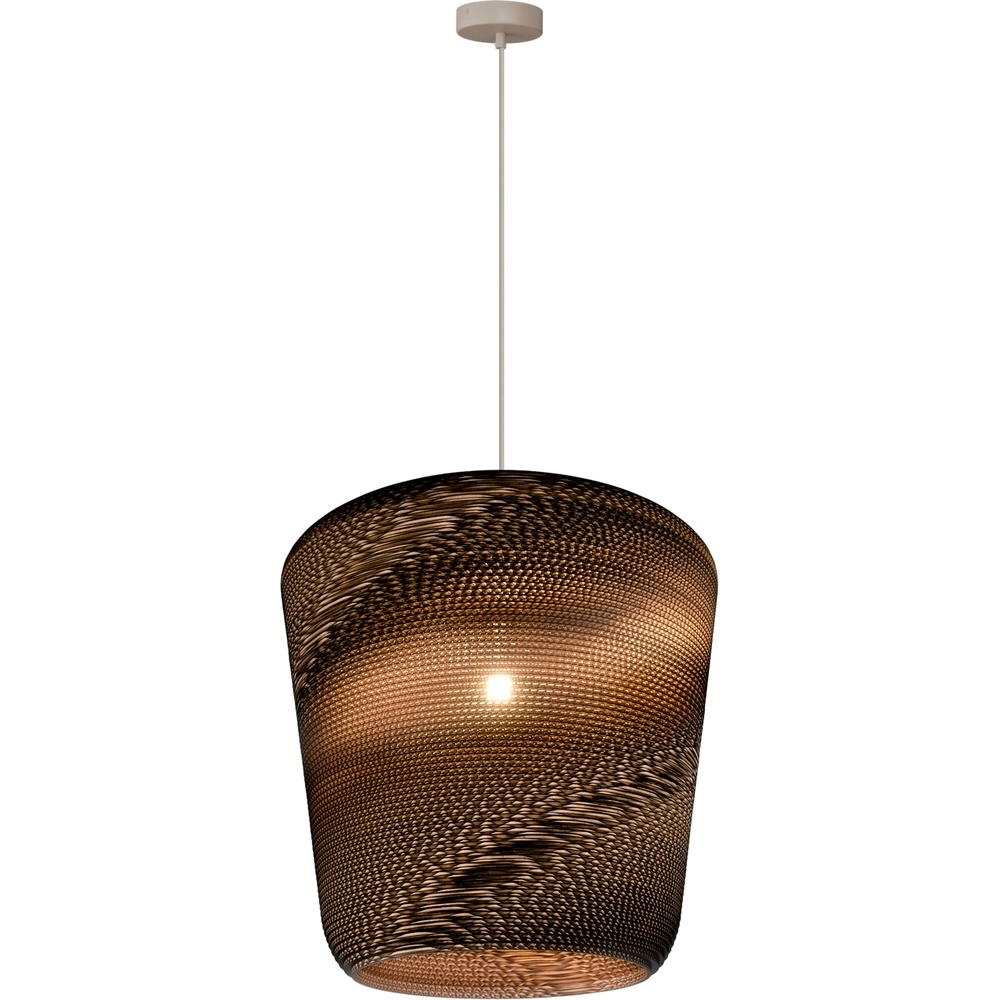 Sand-Pendellampe Carta Moody Ø 54cm Think Paper Shade