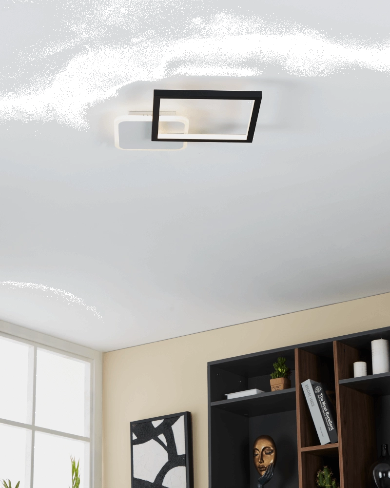 Verstellbare LED-Deckenleuchte Gafares quadratisch - schwarz Eglo 9008606241026