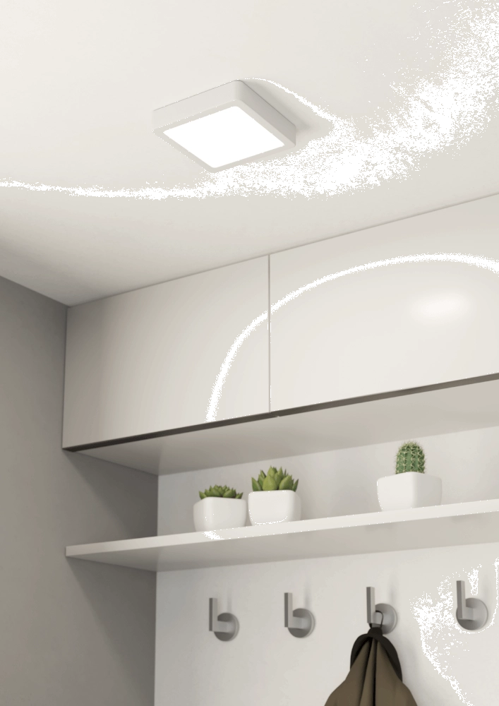 Badezimmerlampe Fueva 5 IP44 – Weiß – 16 cm Eglo 9008606245291