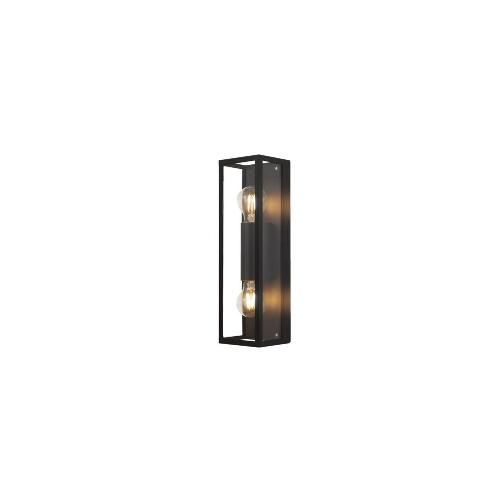 Elegante Außenlampe Alamonte 2 2x E27 – schwarz