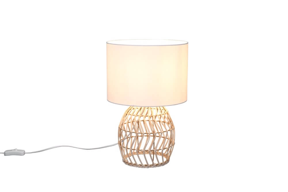 Tischlampe Rike mit Rattan Trio 4017807539349