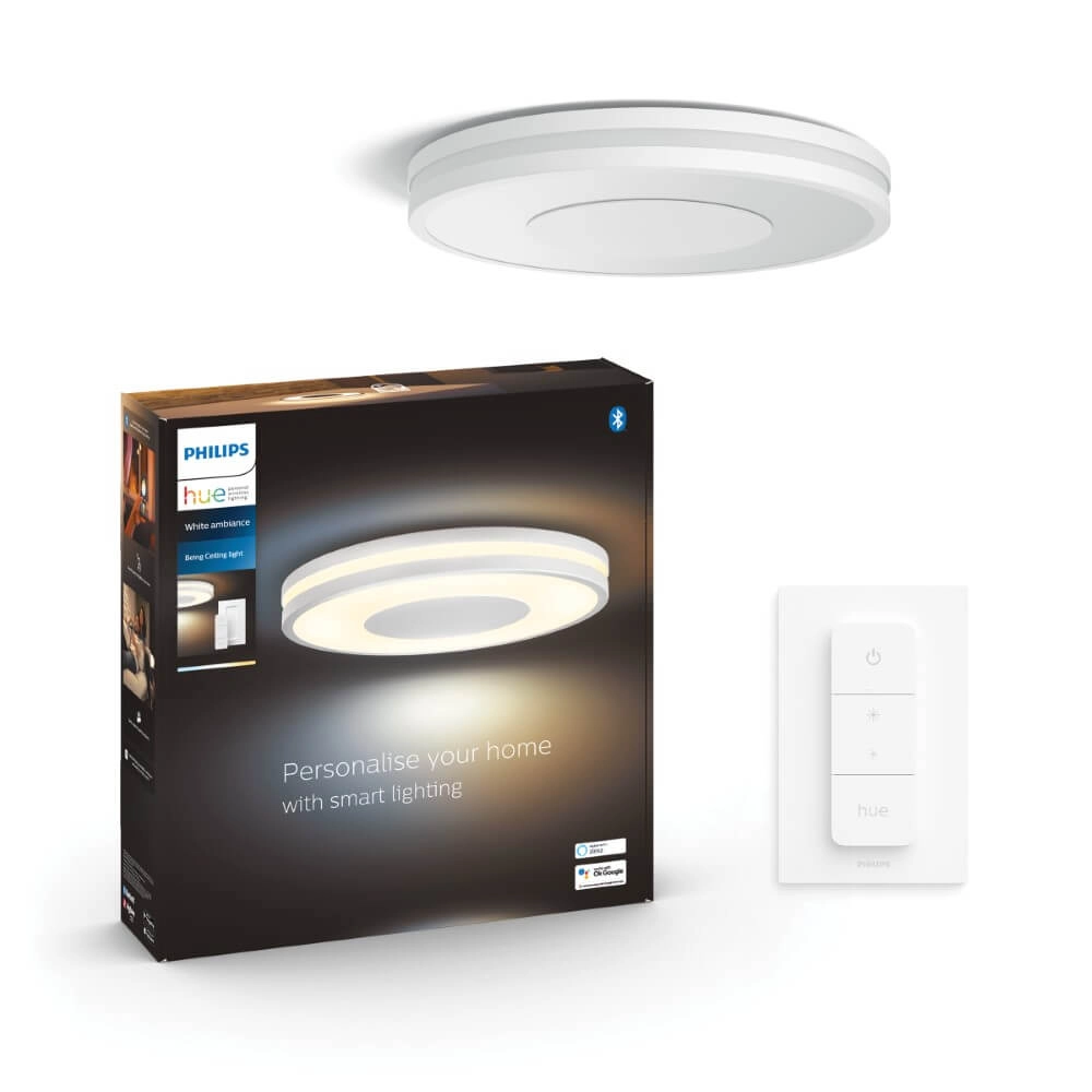 Deckenleuchte Hue Being - White Ambiance Ø 34,8cm weiß Philips 8719514341159