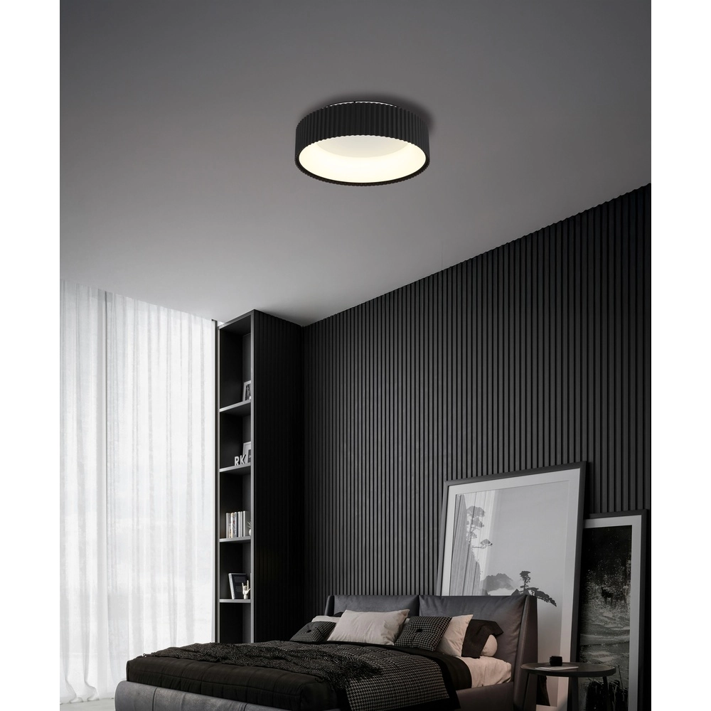 Deckenlampe Kemp schwarz Ø 46 cm Globo 9007371575268