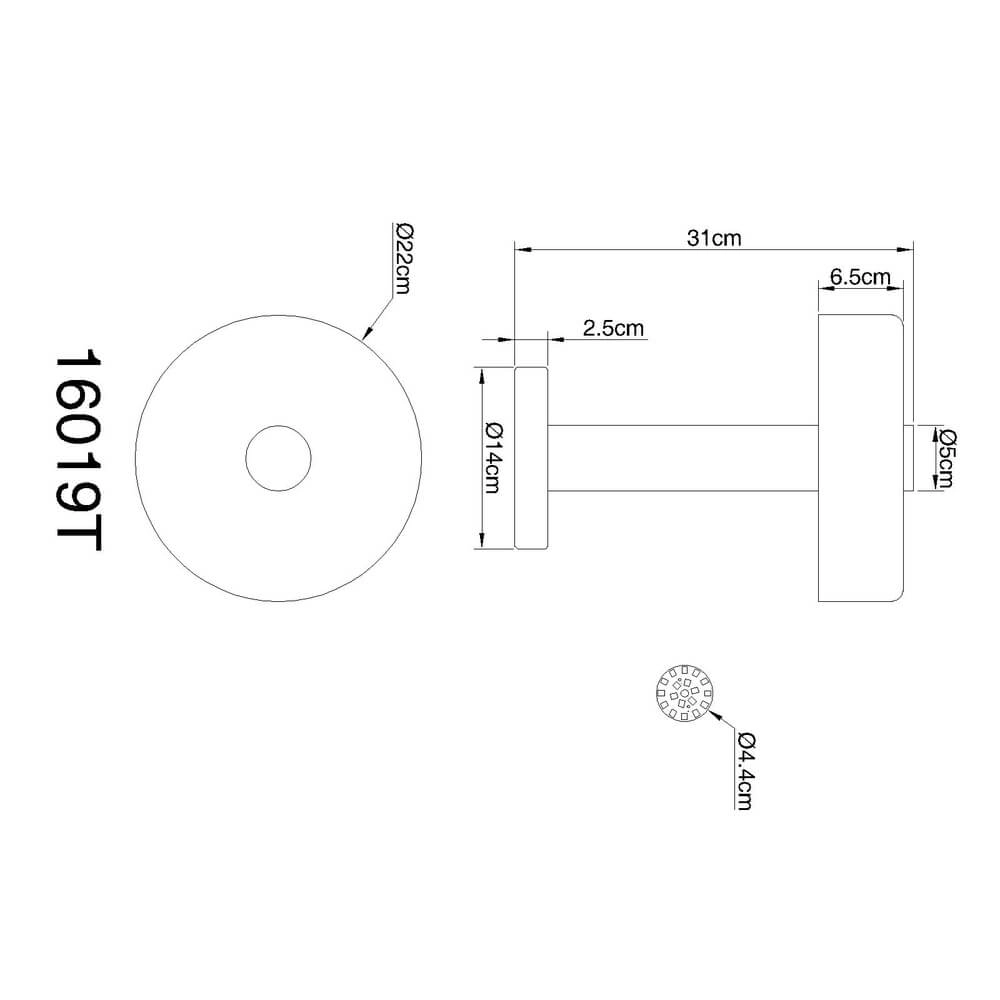 Schlanke Tischleuchte Grant grau Ø 22cm Globo 9007371462902