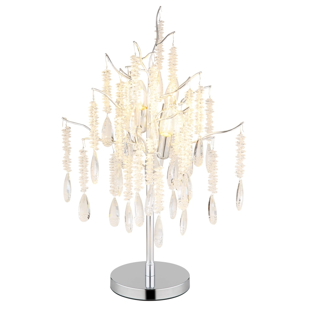 Tischlampe Kinga Silbergrau