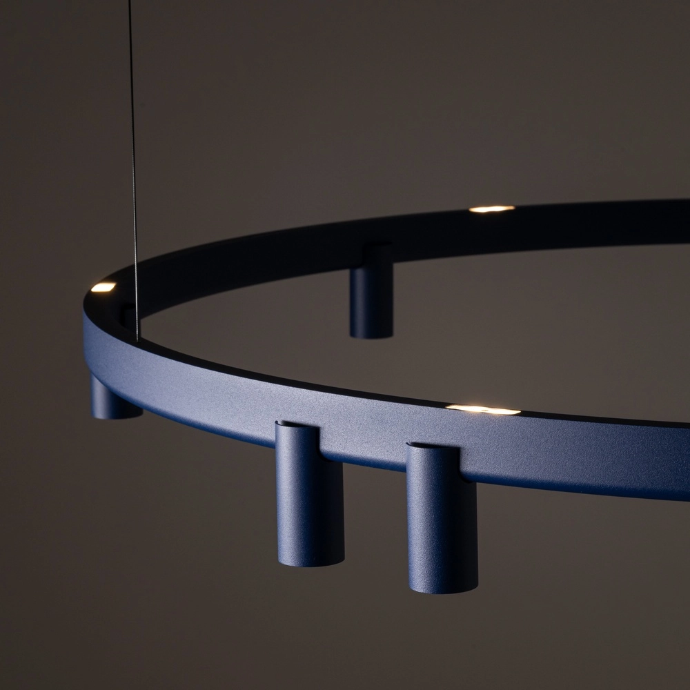 Design-Pendellampe Fourty Marineblau Ø 116cm