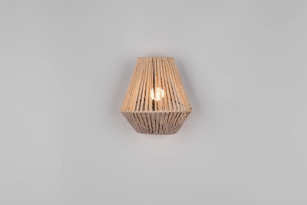 Rattan-Wandleuchte Lira Wiederaufladbar Trio 4017807643183
