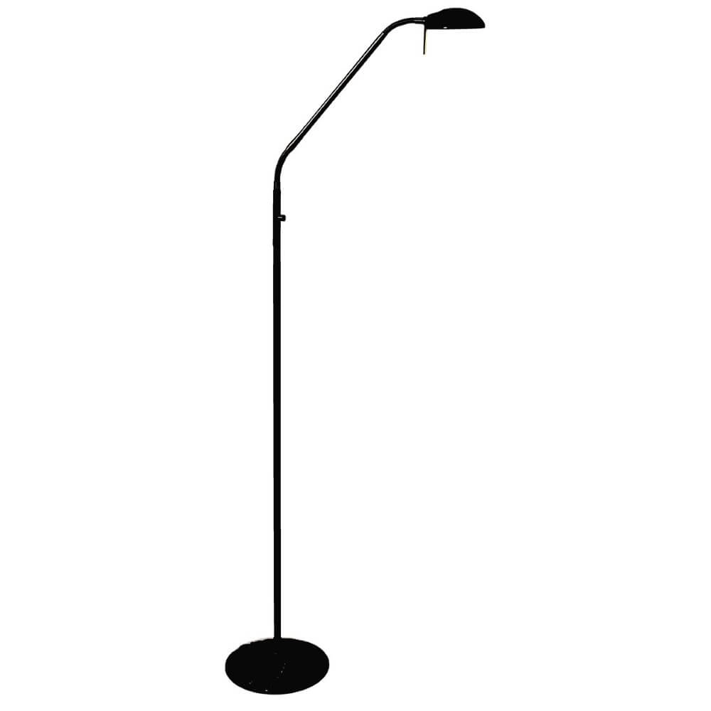 Schwarze Leselampe Biron mit LED