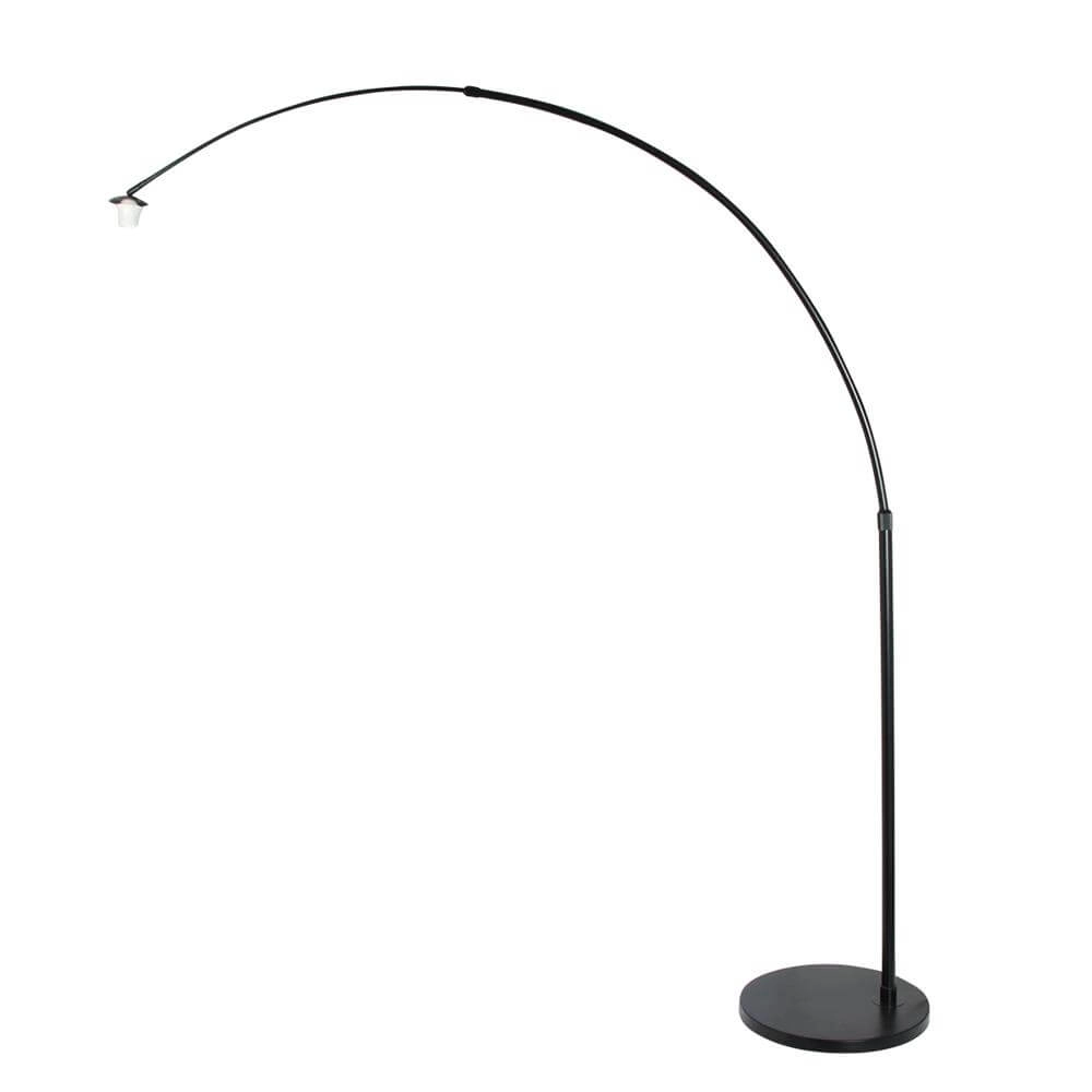 Bogenlampe Sparkled Light schwarz mit Strohschirm Steinhauer 8712746172881