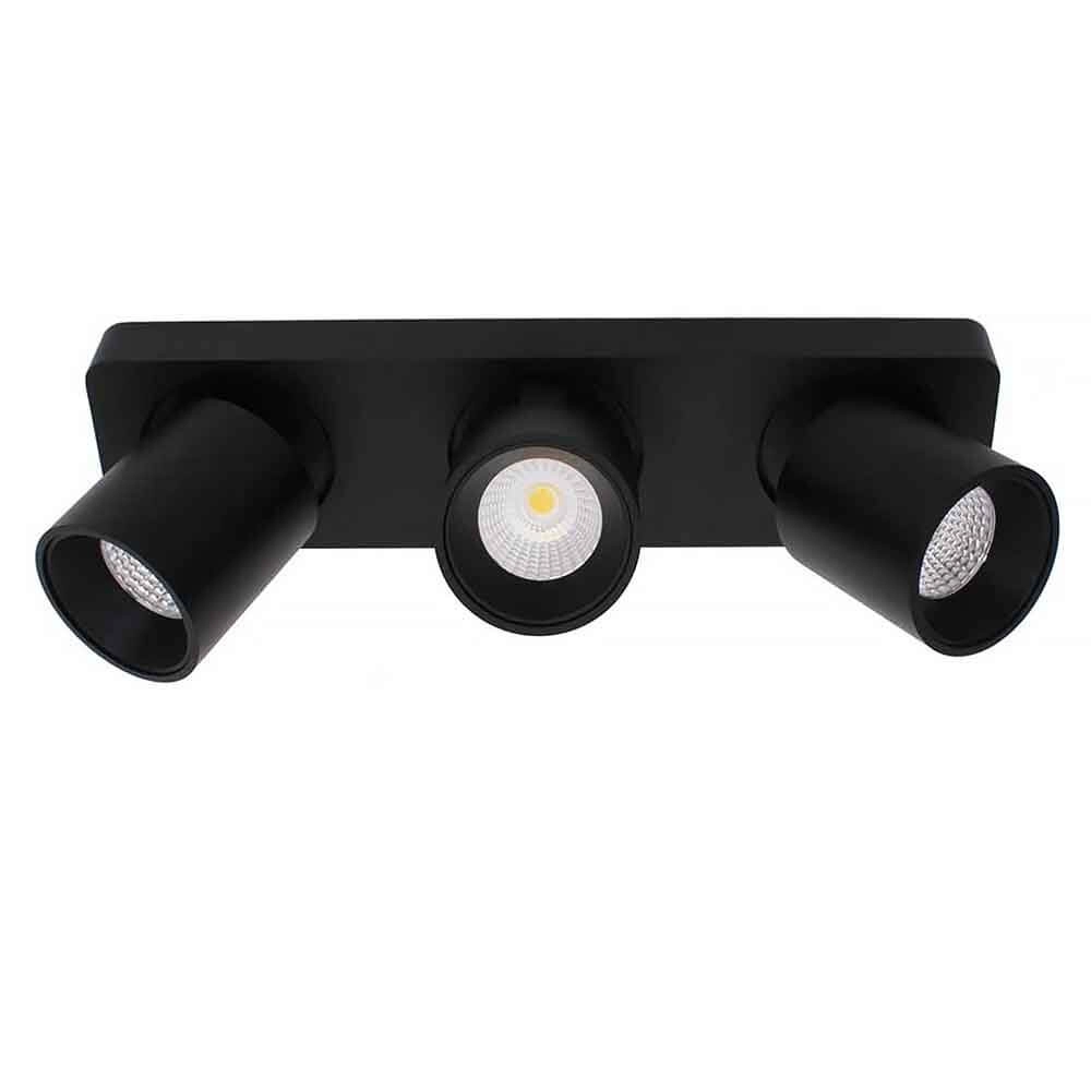 LED Deckenstrahler Laguna 3 Lichtschwarz
