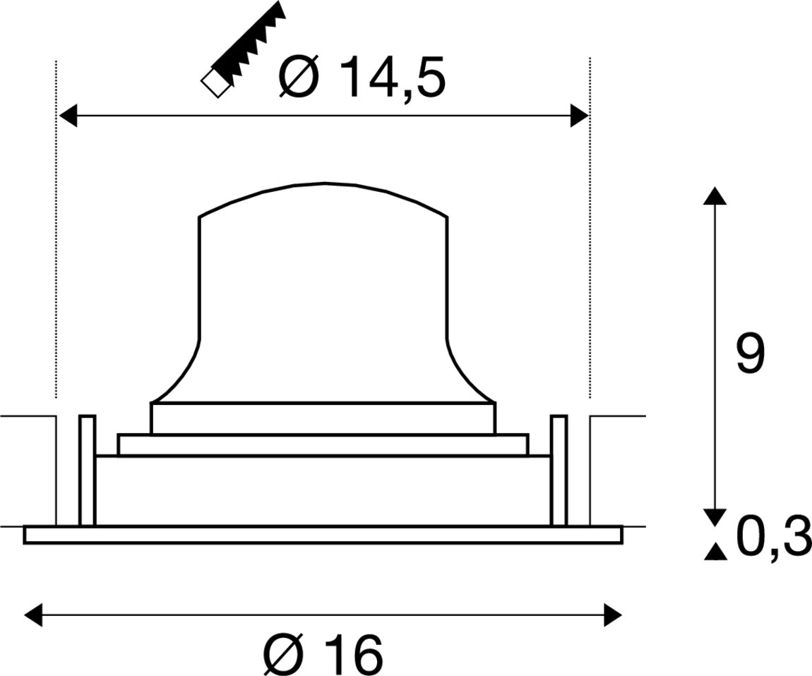 Einbau-Strahler Numinos Move L weiß/schwarz 2700K - 40gr SLV 4024163309325