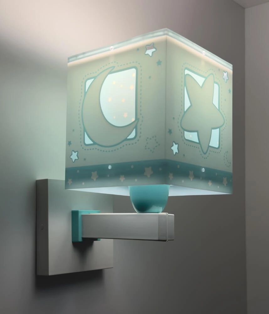 Grüne Wandlampe Moonlight für Kinderzimmer Dalber 8420406001913
