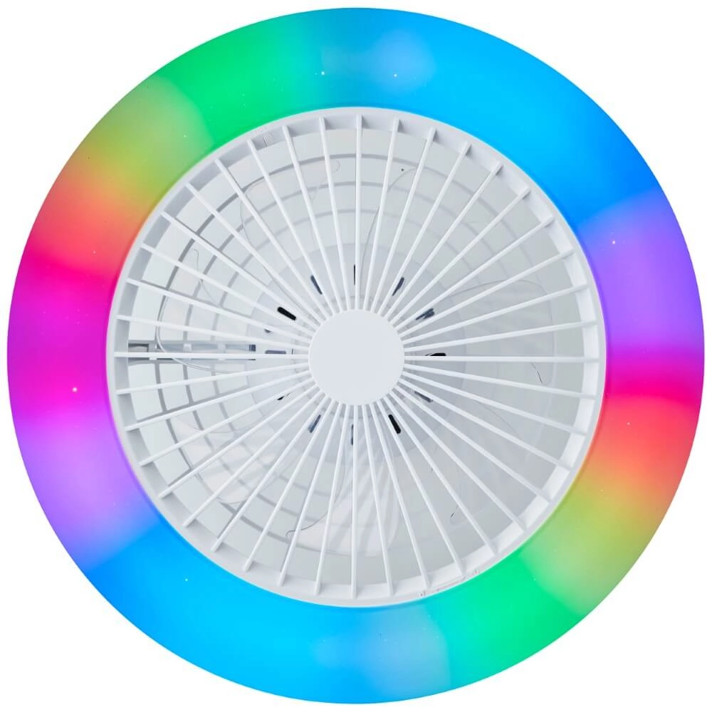Weißer Fächer Salerno mit RGB-Funktion Brilliant 4004353433238
