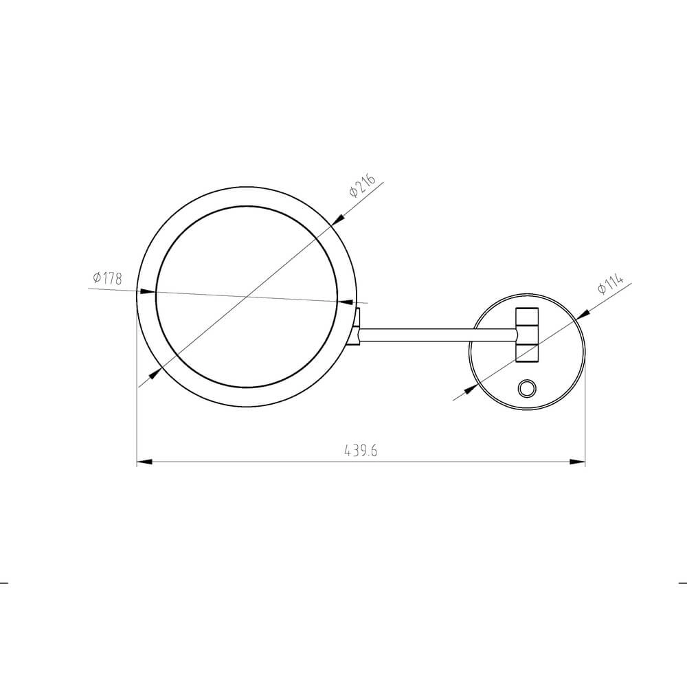 Flexible Spiegelleuchte Vasari mit LED Lyora 4255805301142
