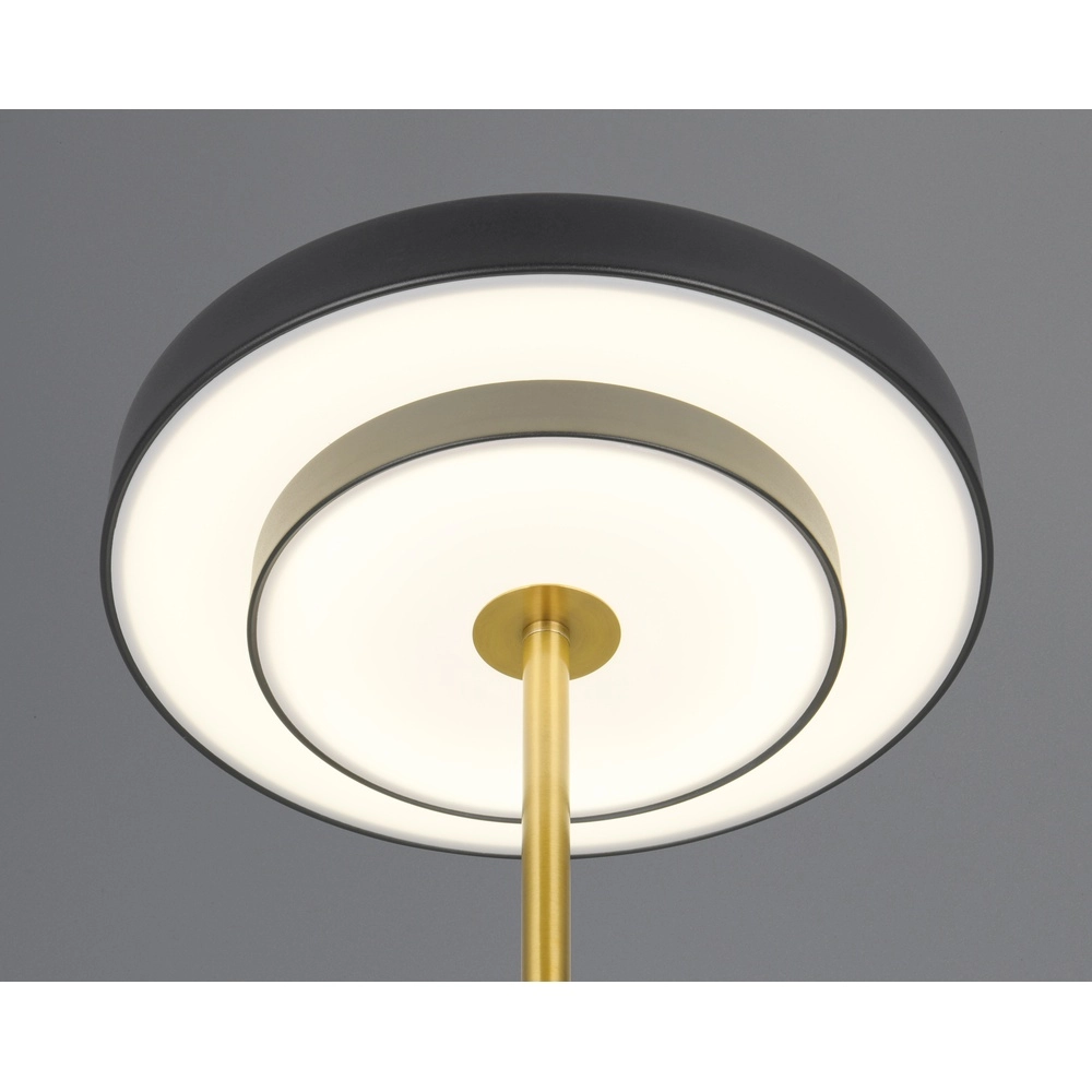 Design-Tischleuchte Keaton schwarz mit gold Trio 4017807655865