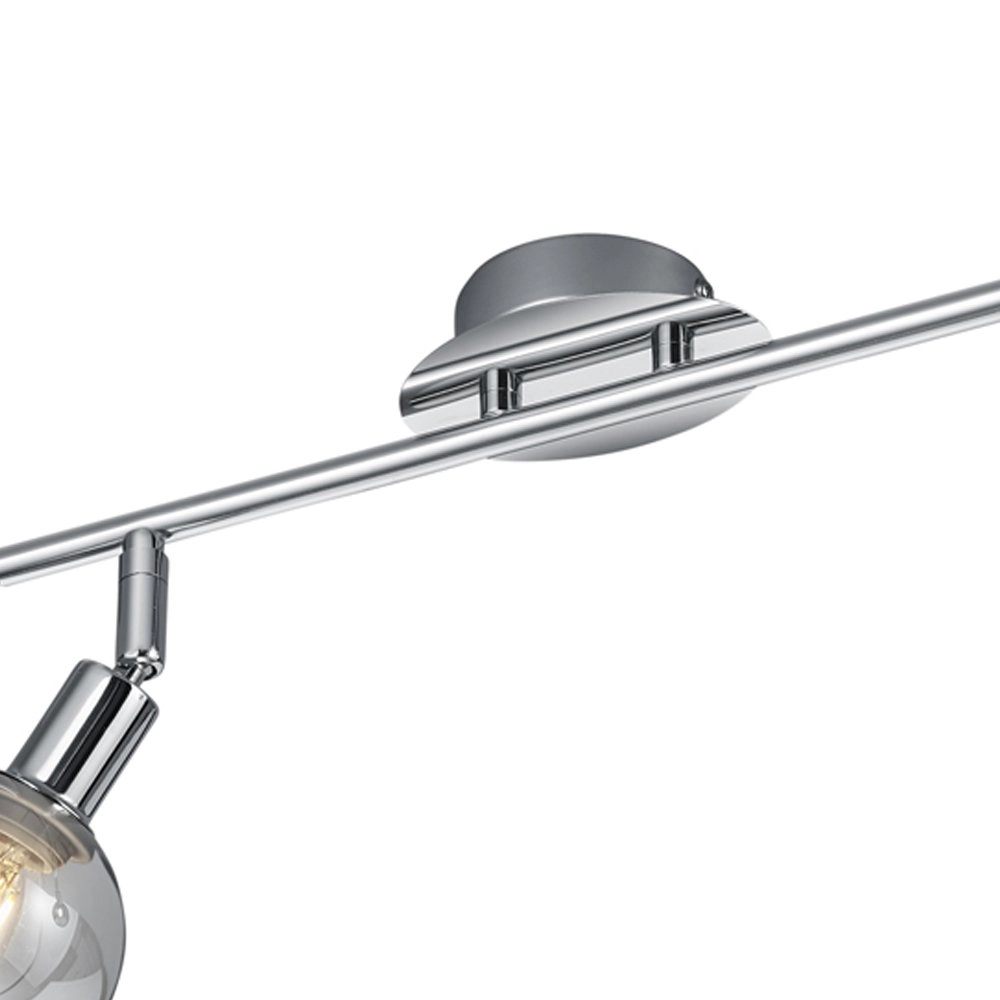 Deckenleuchte Chrom Brest 2 Licht einstellbar Trio 4017807434170