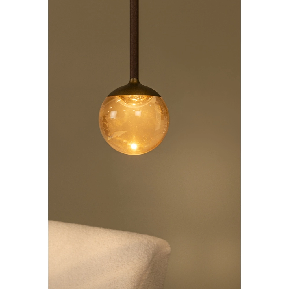 Pendellampe Calina nur mit Amber Ball Premium by Lucide 5411212242044