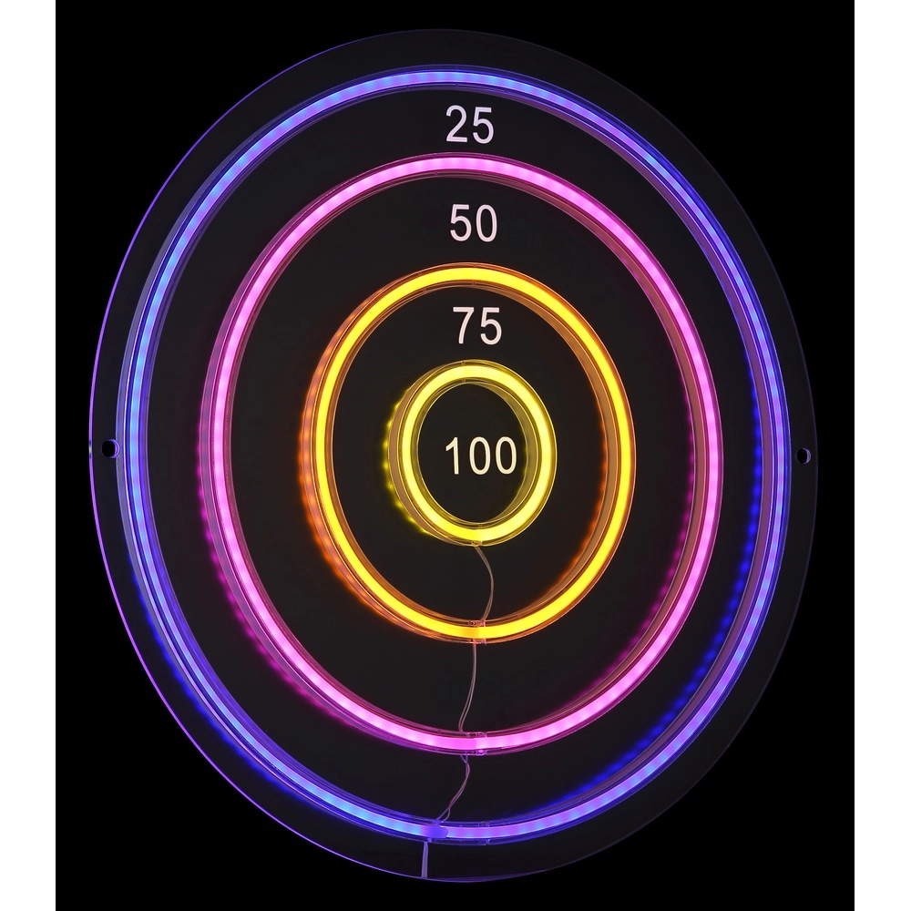 Wandlampe Darteri Neon-Dartscheibe Globo 9007371583546