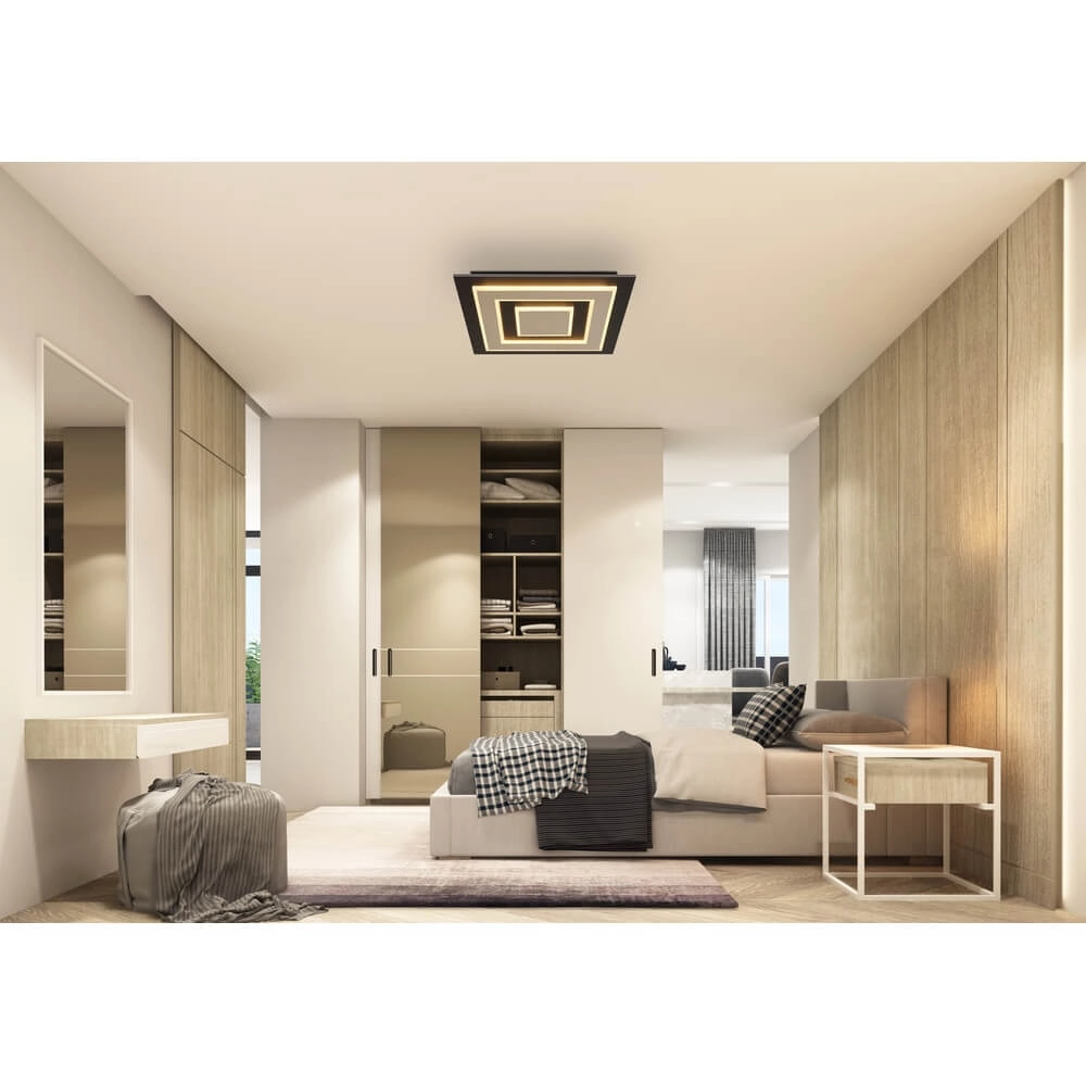 Deckenlampe Jayden 48 x 48cm schwarz Globo 9007371478286