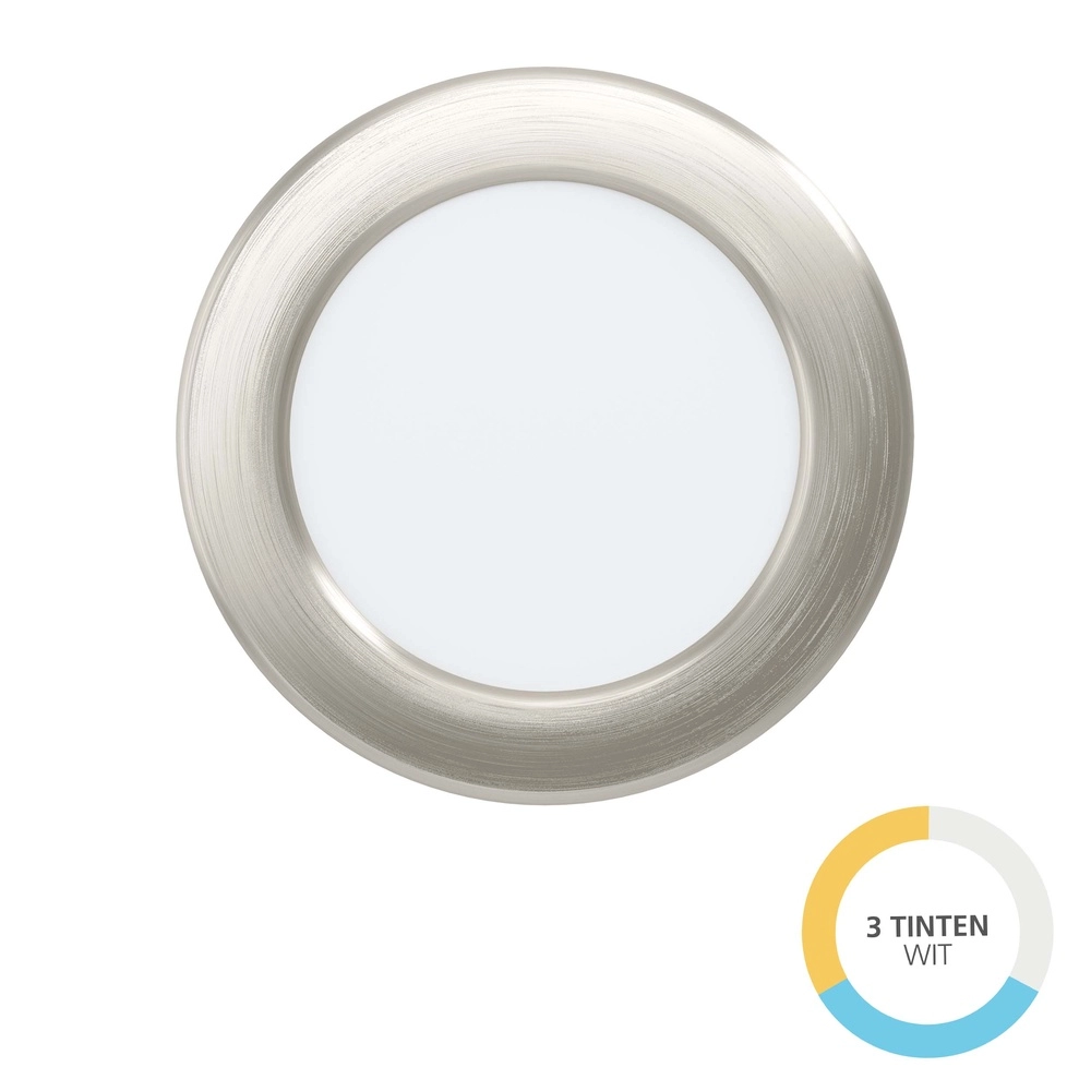 Einbaulampe Fueva 6 rund – Edelstahl – Ø 11,9 cm