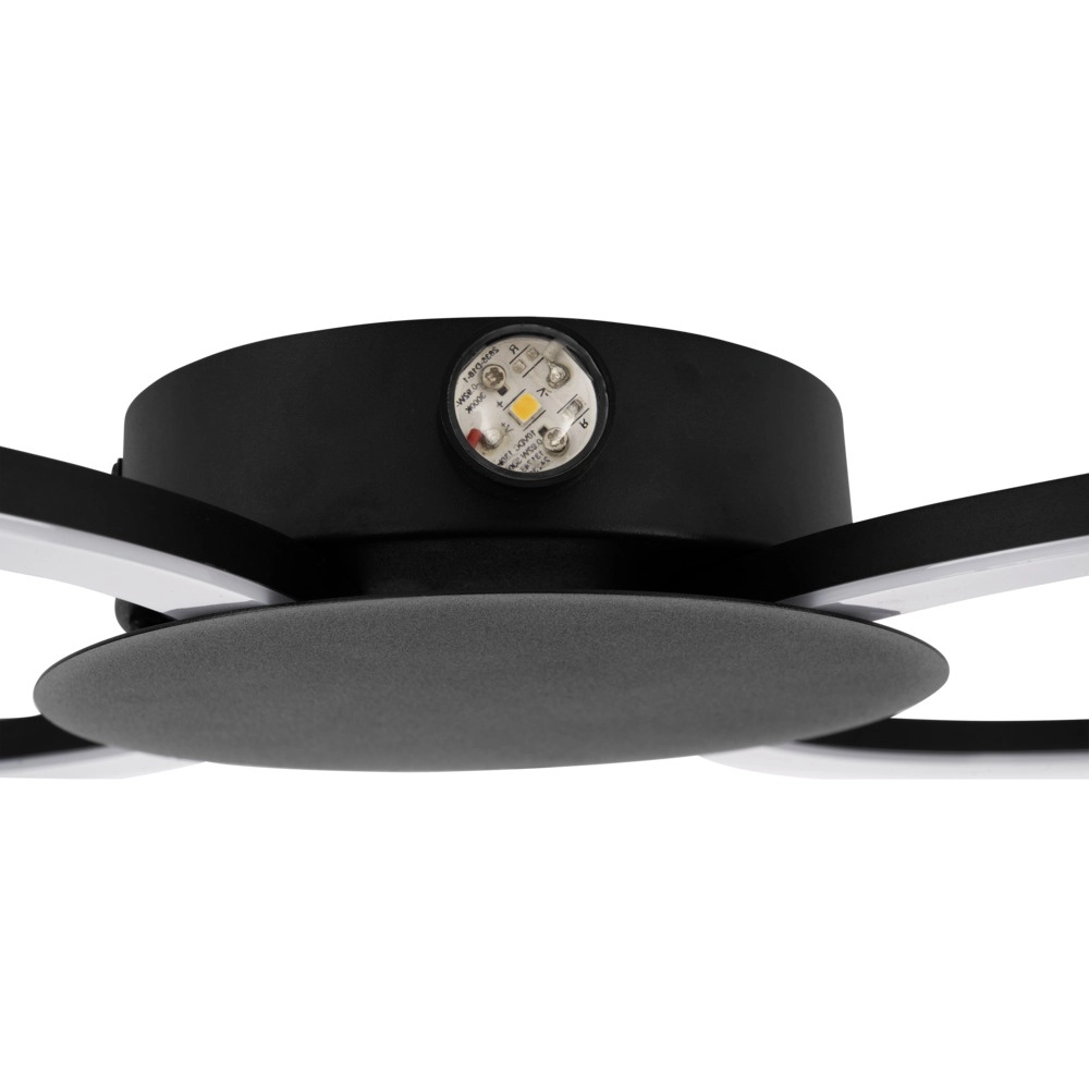Design-Wandleuchte Venticello 1 schwarz Eglo 9008606357444