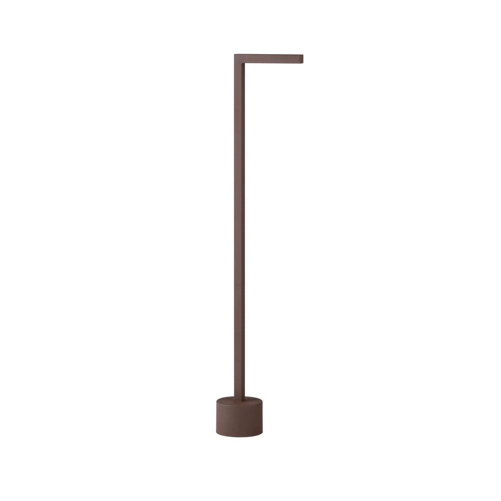 Schlanke Gartenleuchte Pipe Rostbraun 64,5cm Lyora 5212017465559
