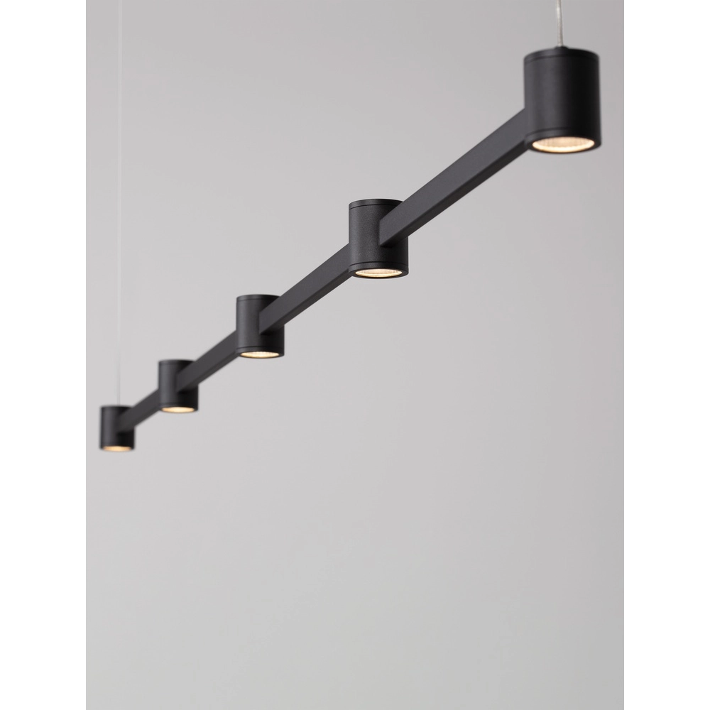 Design-Pendelleuchte Puize 5-flammig schwarz Lyora 5212017448590