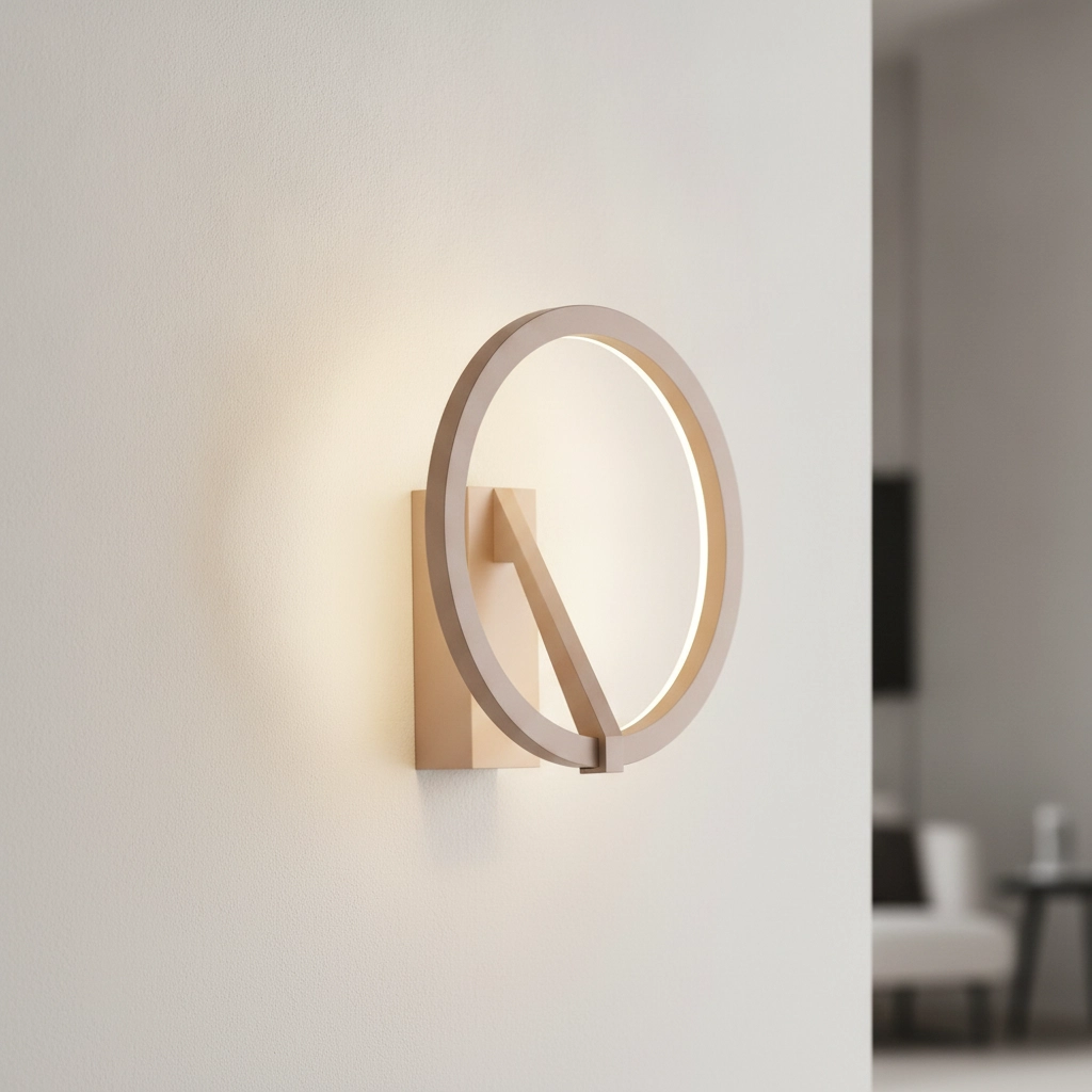 Design-Wandleuchte Tilia mokkabraun