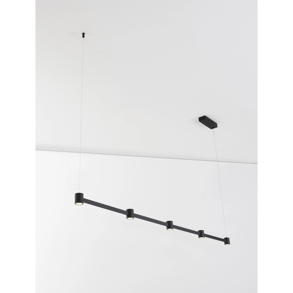 Design-Pendelleuchte Puize 5-flammig schwarz Lyora 5212017448590