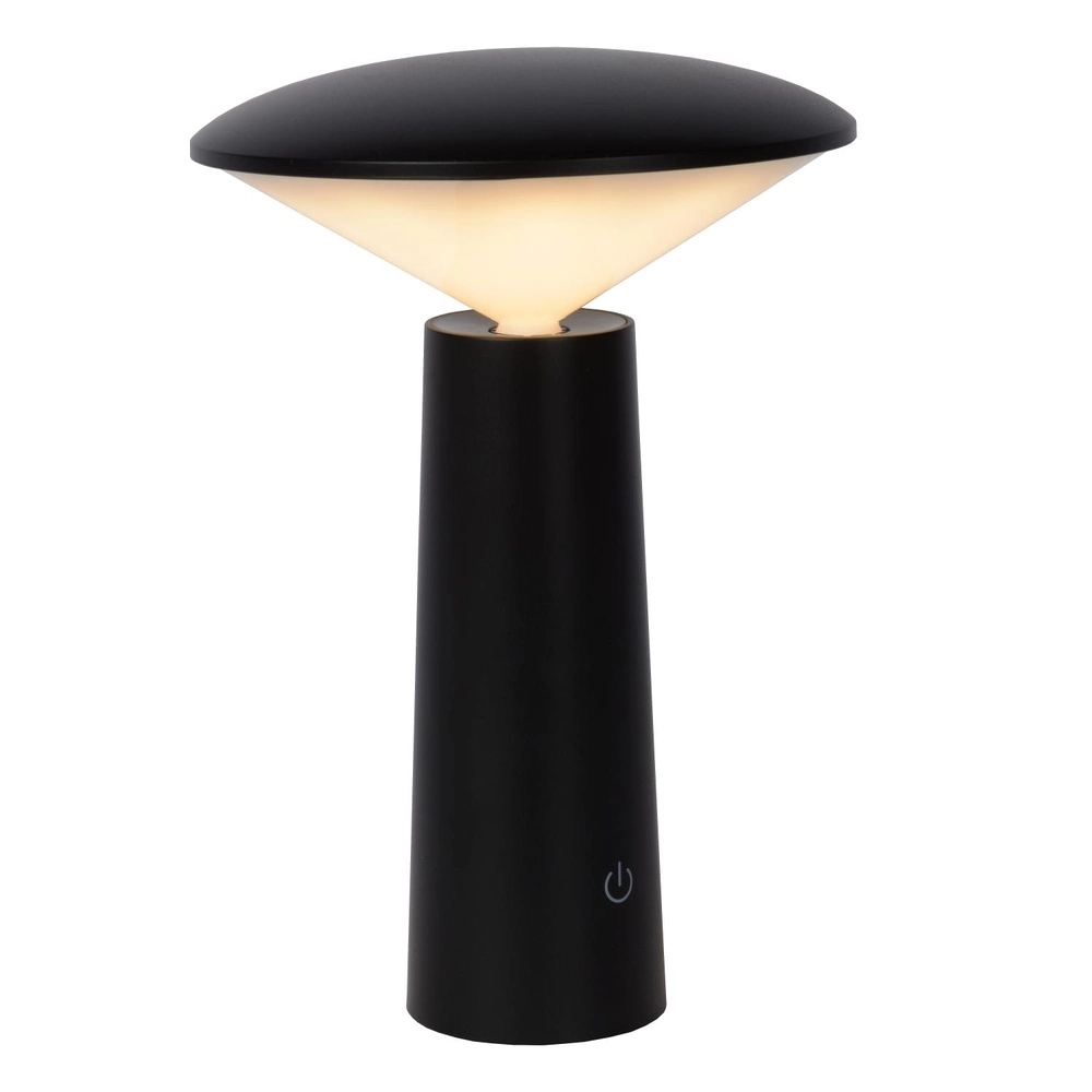 Wiederaufladbare Tischlampe Jive IP44 Schwarzlichtfarbe verstellbar Lucide 5411212021960
