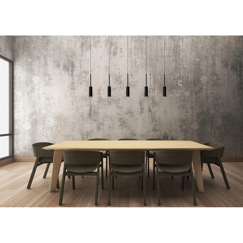 5-Licht-Design Pendellampe Tubule Schwarz Lucide 5411212241870