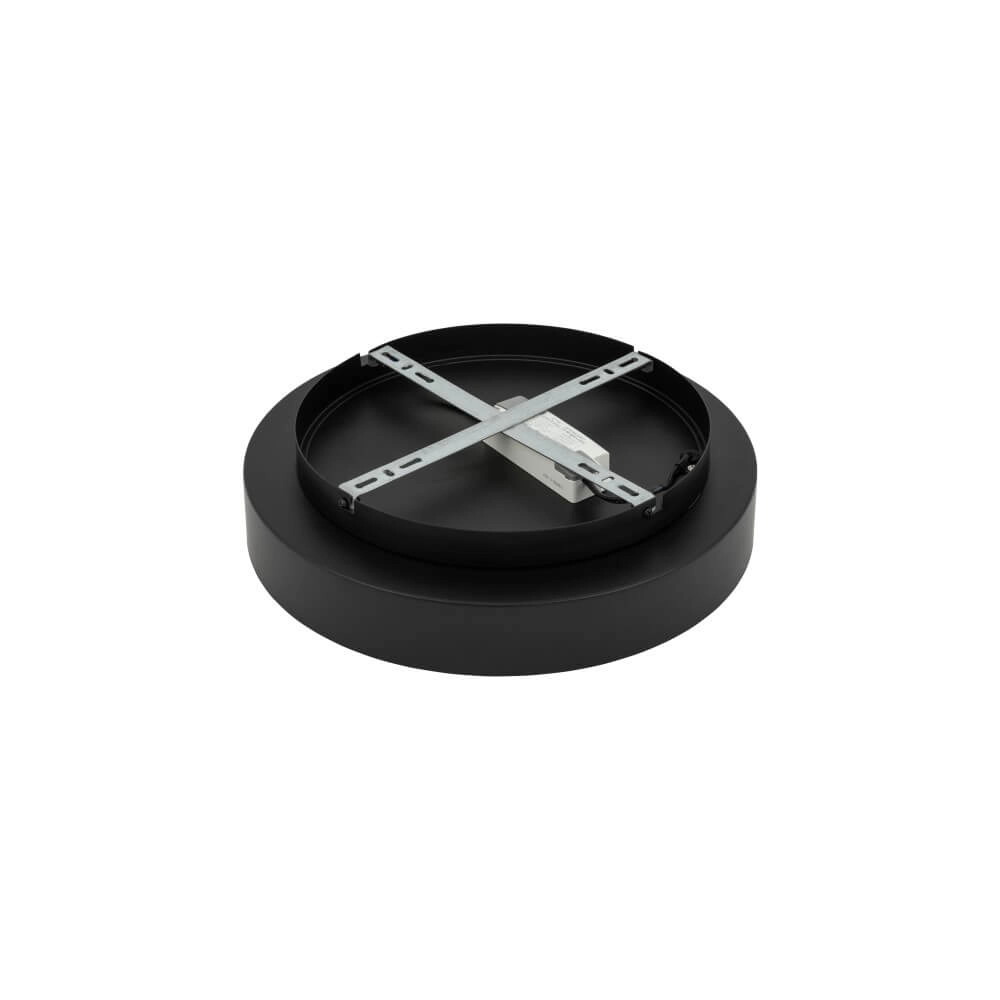 Runde Deckenleuchte Nikki Round schwarz Ø 38cm Lyora 5903139112062