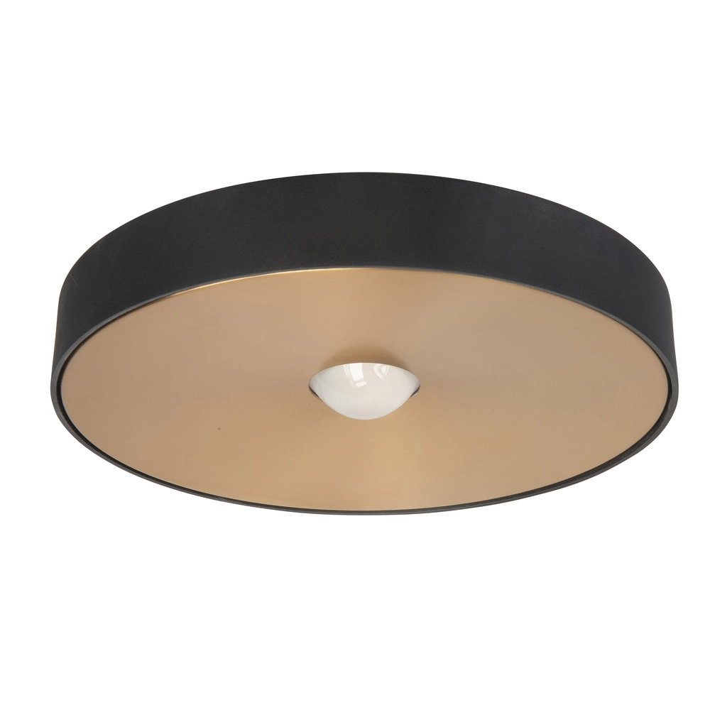 Deckenlampe Bright schwarz mit Messing Ø 26cm