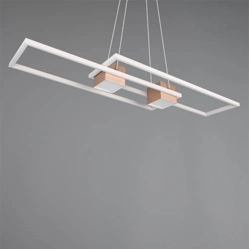 LED-Hängelampe Büro Albany rotes Kupfer Trio 4017807610352
