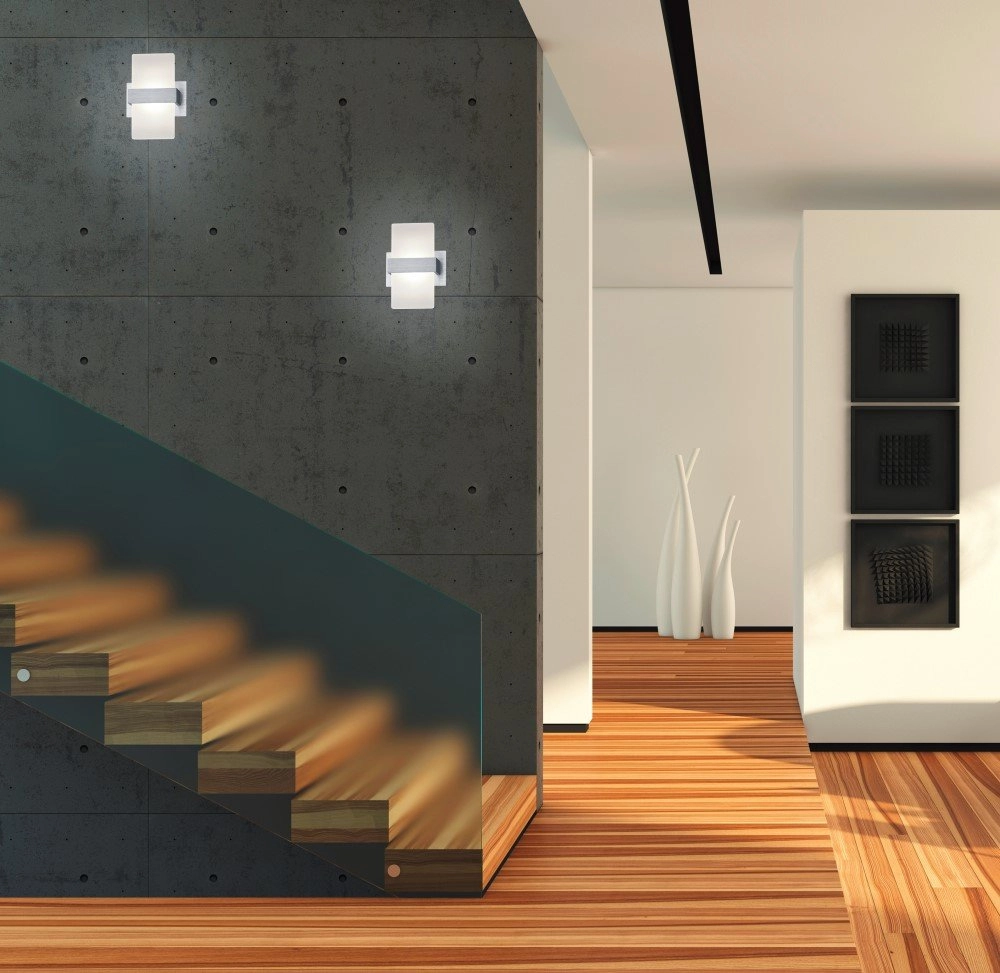 LED-Wandleuchte Platon Metallgrau Trio 4017807293968