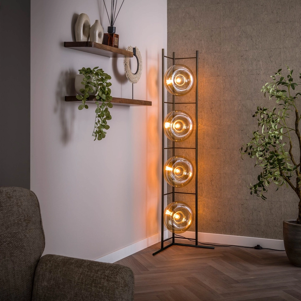 Glas-Stehlampe Soll 4x Ø 26 cm