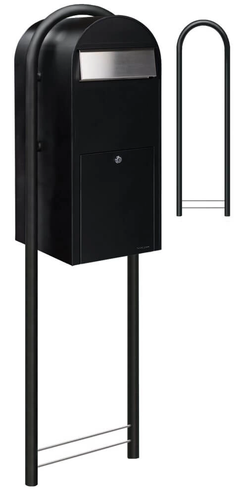 Briefkasten Jumbo st9005 i Strukturiertes Schwarz Bobi 6417237026293