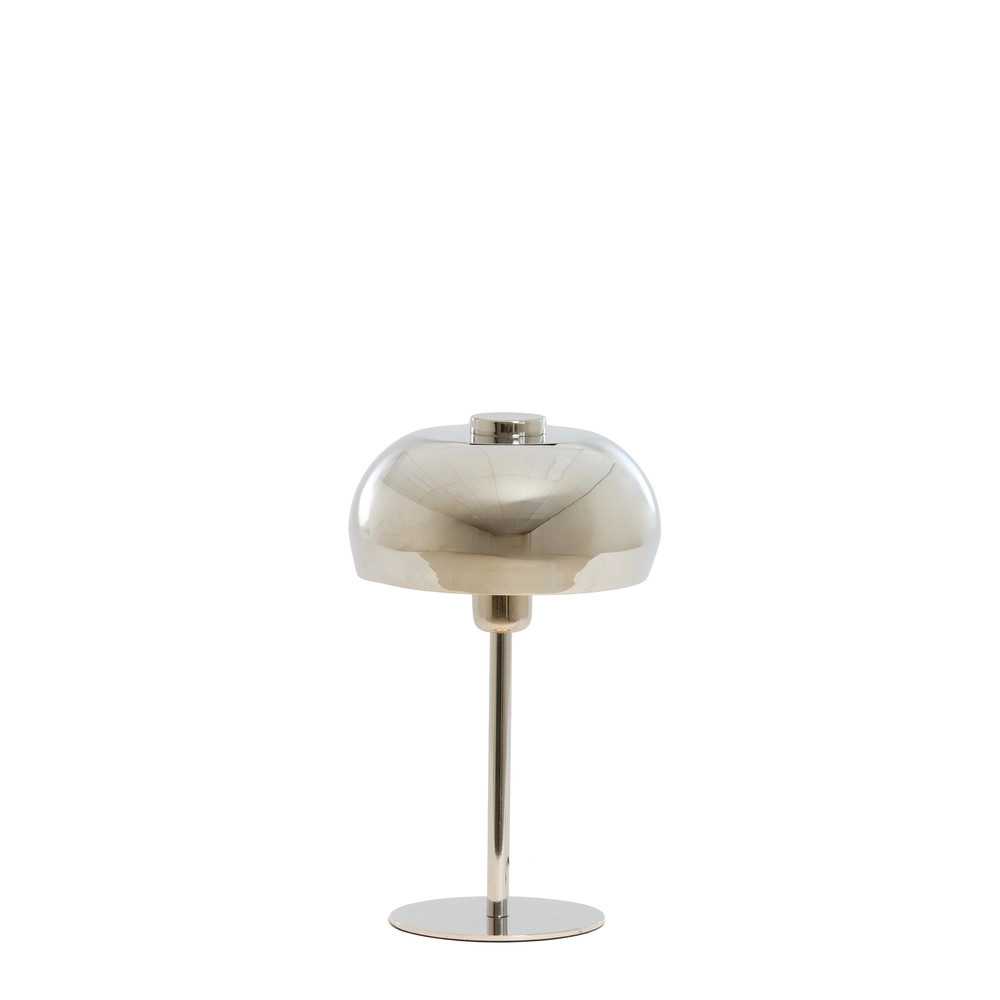 Tischlampe Surin Ø 22cm – glänzendes Nickel Light & Living 8717807743413