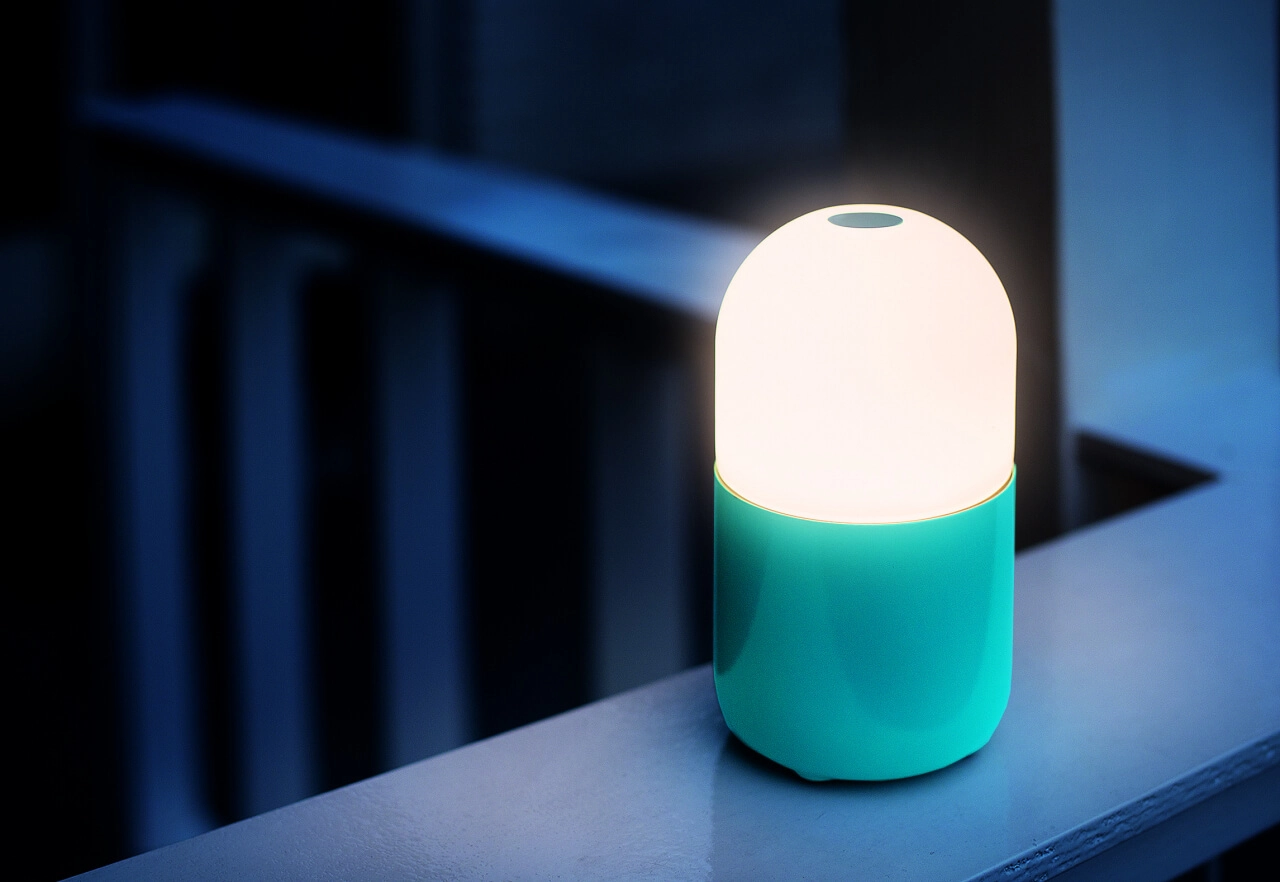 Table lamp SMOOZ Bean mint green GardenLights 5907800857580