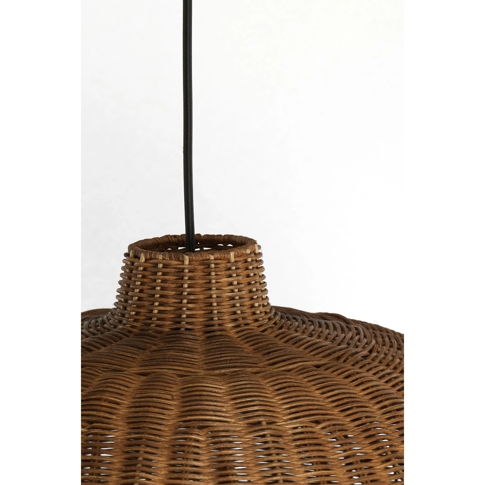 Rattan-Pendellampe Melzor Ø 55 cm – dunkelbraun Light & Living 8717807820572