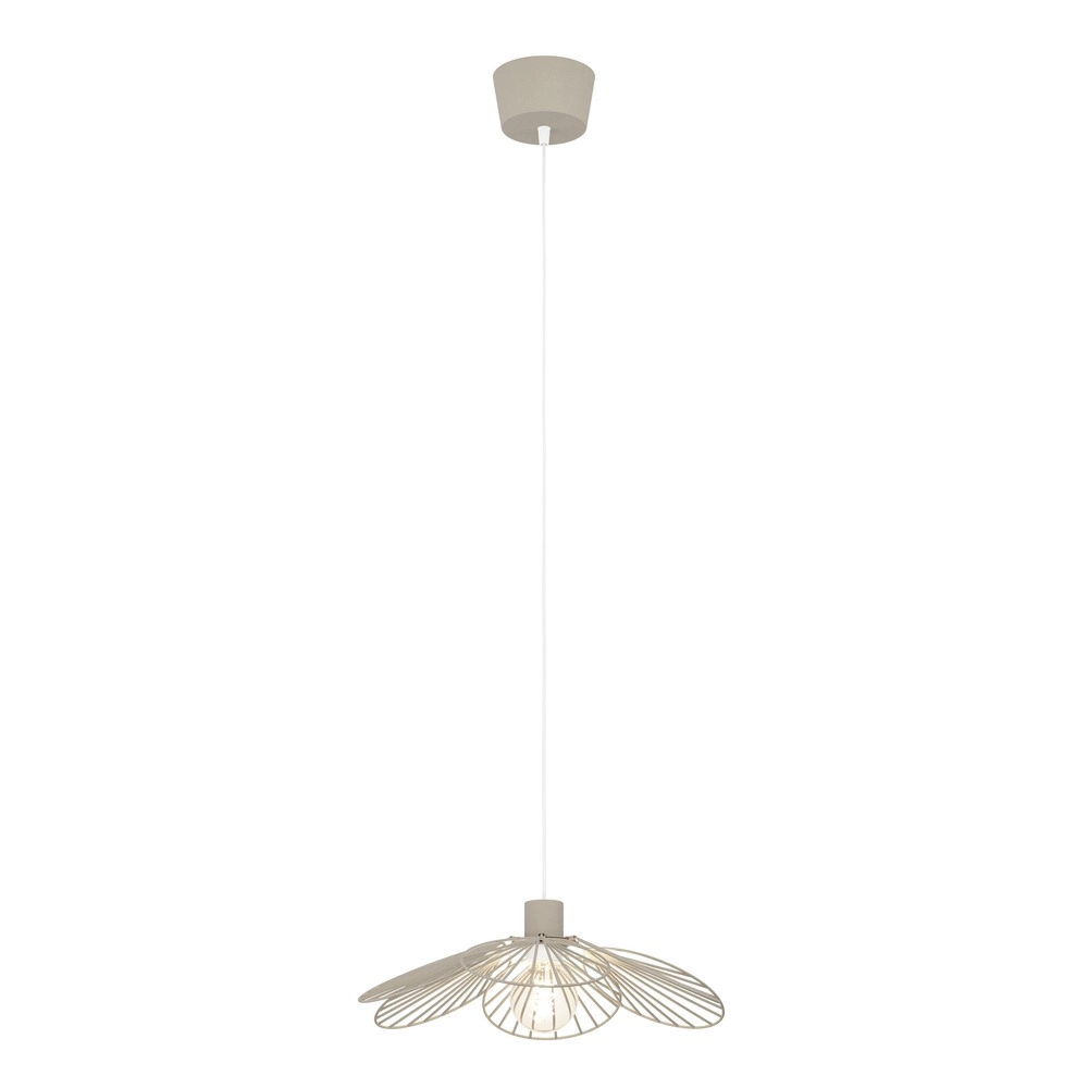 Pendellampe Binacua sandbraun Ø 45 cm