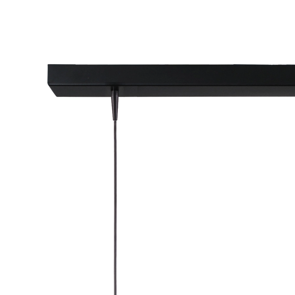 3-Licht Pendellampe Scala 130 cm schwarz mit Nickel Ø 25 cm Masterlight 8718121326542