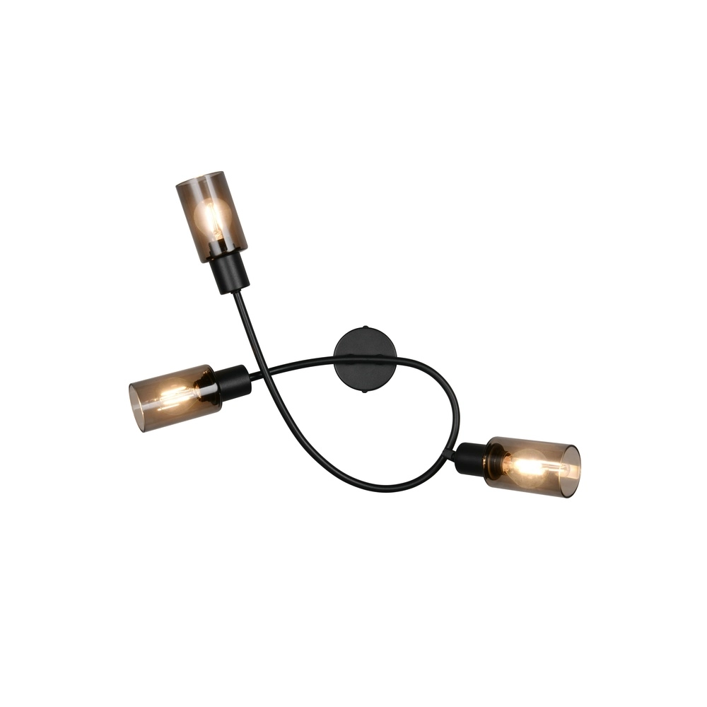 Design-Deckenlampe Mars 3-Licht Schwarz Trio 4017807670493